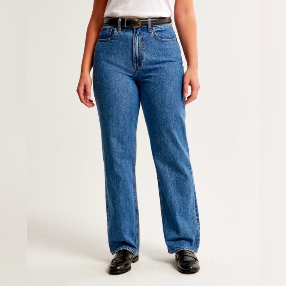 Abercrombie High Rise Loose Jean